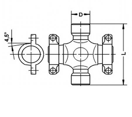 U 950 GKN-SPIDAN - Хрестовина