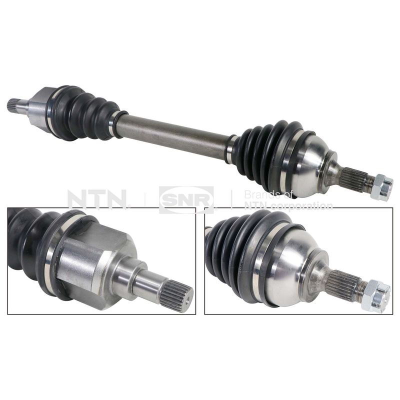 SNR DK66031 Піввісь (передня) Citroen C3 09- /Peugeot 207/308 1.6HDI/1.6 VTi 07- (L) (25х24х626)