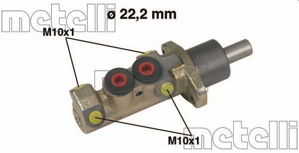 Metelli 050228 Циліндр гальмівний (головний) Citroen Jumpy/Fiat Scudo/Peugeot 806/Expert 95-06/605 8
