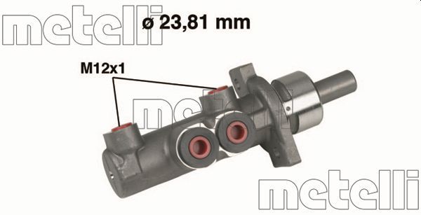 Metelli 050280 Циліндр гальмівний (головний) Audi A3 96-03/TT/Seat Leon 98-06/Skoda Octavia 96-10/VW