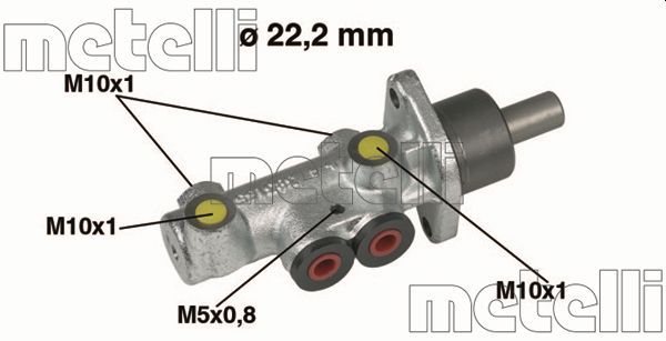 Metelli 050353 Циліндр гальмівний (головний) Fiat Doblo 01-