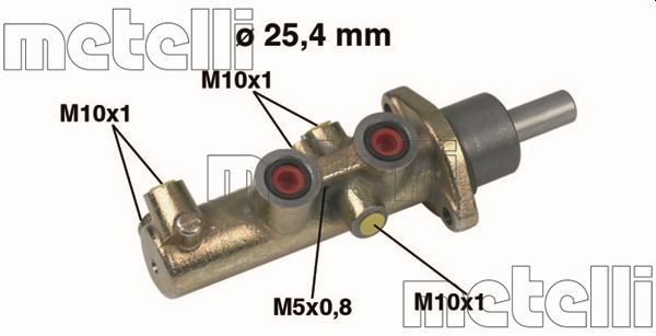 Metelli 050446 Циліндр гальмівний (головний) Citroen Jumper/Fiat Ducato/Peugeot Boxer 98-