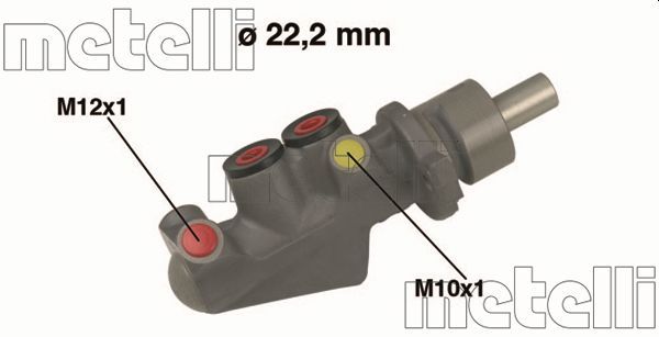 Metelli 050478 Головний гальмівний циліндр