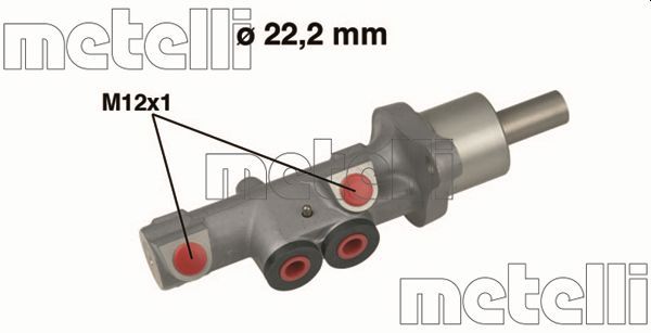 Metelli 050534 Циліндр гальмівний (головний) Audi A3/Seat Leon/Skoda Octavia/VW Caddy III/Golf V/Tou