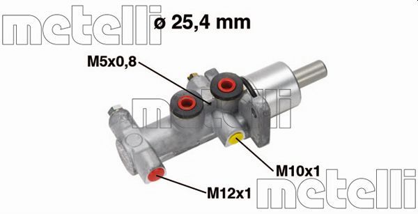 Metelli 050554 Головний гальмівний циліндр