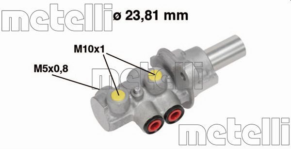 Metelli 050683 Головний гальмівний циліндр