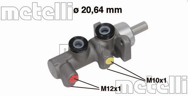 Metelli 050696 Циліндр гальмівний (головний) Dacia Logan/Sandero 1.2-1.6 04- (d=20.64mm)
