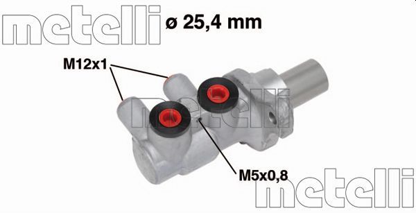 Metelli 050716 Головний гальмівний циліндр