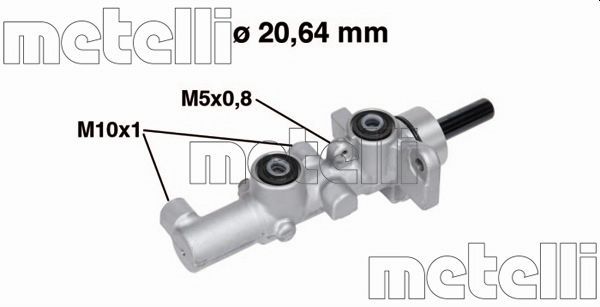 Metelli 050734 Циліндр гальмівний (головний) Mazda 6 02-07
