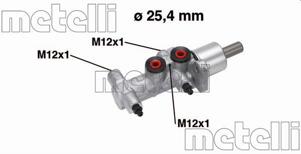 Metelli 050766 Циліндр гальмівний (головний) Renault Trafic II/Opel Vivaro A/Nissan Primastar 01- (+