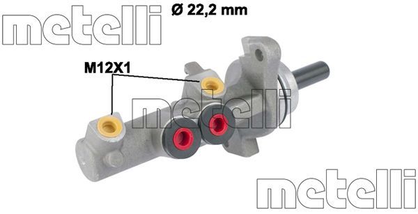 Metelli 050833 Головний гальмівний циліндр