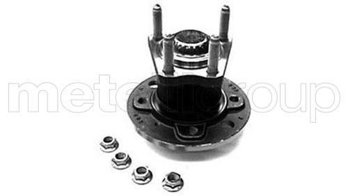 Metelli 192587 Підшипник маточини (задньої) Opel Combo 01-/Meriva 03-/Vectra A 88- (4 отв.)