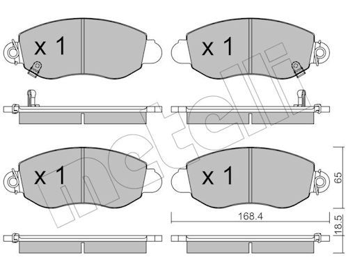 Metelli 2203200 Колодки гальмівні (передні) Ford Transit 00-06