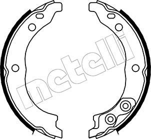 Metelli 530089 Комплект гальмівних колодок, стоянкове гальмо