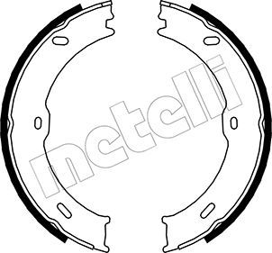 Metelli 530246 Колодки ручника MB Sprinter/VW Crafter 06- (180x25)