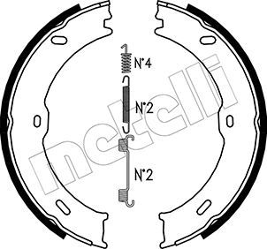 Metelli 530246K Комплект гальмівних колодок, стоянкове гальмо