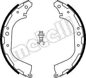Metelli 530282 Комплект гальмівних колодок