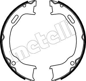 Metelli 530364 Колодки ручника Jeep Cherokee/Wrangler 01-08 (184x31)