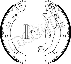 Metelli 530490 Колодки гальмівні (задні) Ford Fiesta 08- (барабанні) (200x32)