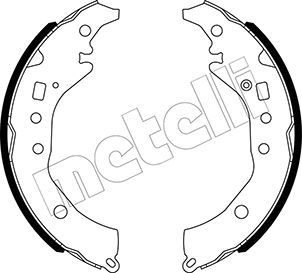 Metelli 530517 Колодки ручника Subaru Trezia 11-/Toyota Corolla/Yaris 07-17 (228.6x37)