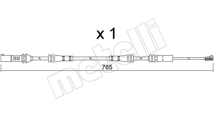 Metelli SU372 Датчик зносу гальмівних колодок (передніх) BMW 3 (G20/G80)/4 (G23/G83) 18-