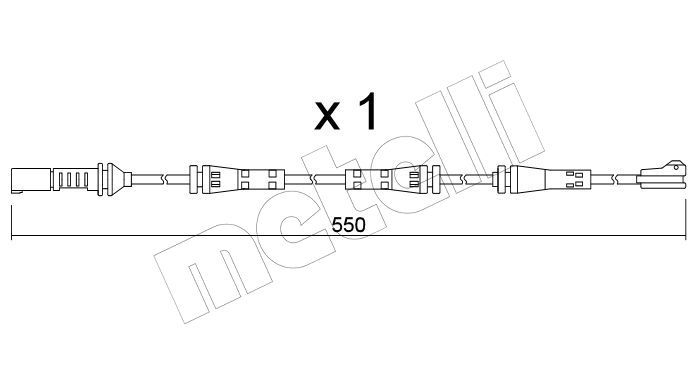 Metelli SU422 Датчик зносу гальмівних колодок (задніх) BMW M2 (G42) 22-/M3 (G20) 20-/M4 (G22/G23) 21