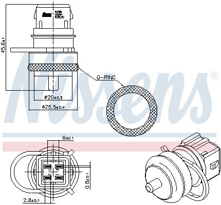 Nissens 207000 Датчик температури