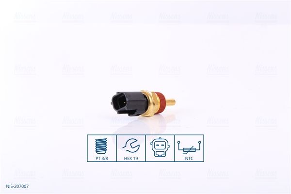 Nissens 207007 Датчик температури 2х контактий First Fit