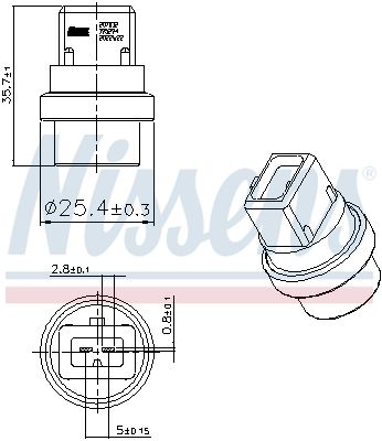 Nissens 207032 Датчик температури First Fit