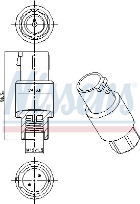 Nissens 301001 Датчик тиску First Fit