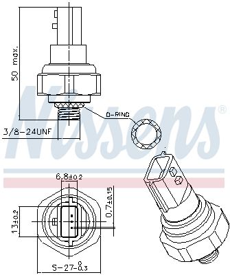 Nissens 301038 Датчик тиску First Fit