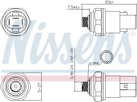 Nissens 301043 Датчик тиску