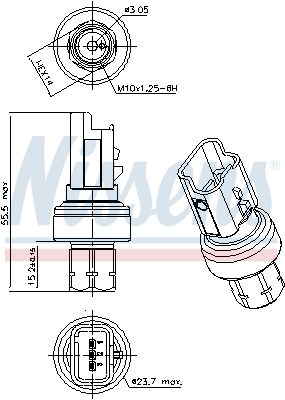 Nissens 301104 Датчик тиску First Fit