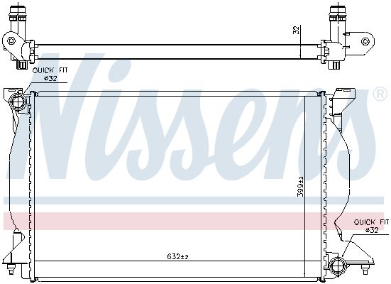 Nissens 60302A Радіатор охолодження двигуна