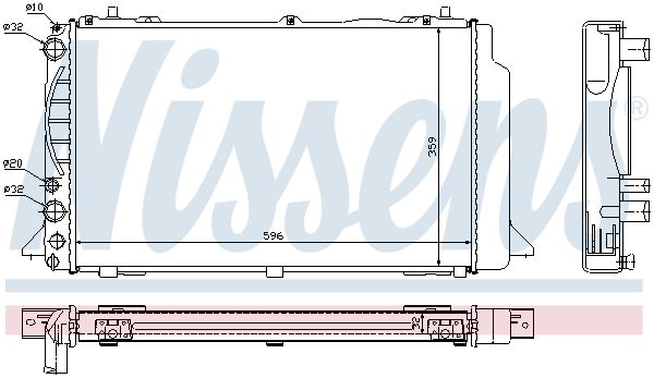 Nissens 60465A Радіатор охолодження двигуна
