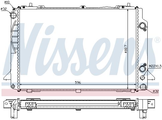 Nissens 60467A Радіатор, система охолодження двигуна