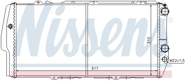 Nissens 604781 Радіатор, система охолодження двигуна