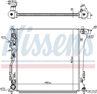 Nissens 606099 Радіатор, система охолодження двигуна