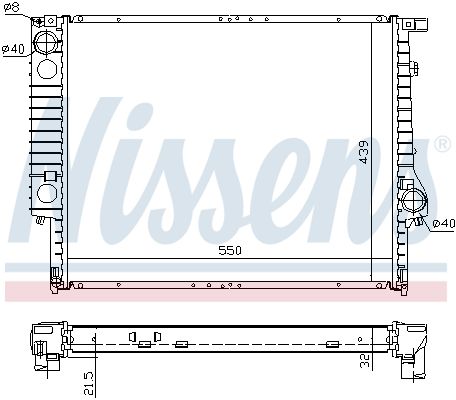 Nissens 60619A Радіатор, система охолодження двигуна