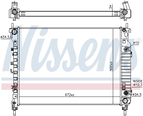 Nissens 606256 Радіатор охолодження двигуна