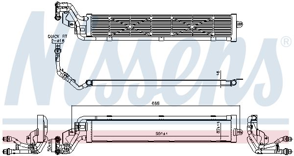 Nissens 606268 Радіатор, система охолодження двигуна