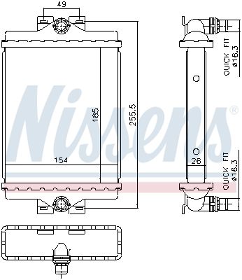 Nissens 606296 Радіатор охолодження двигуна