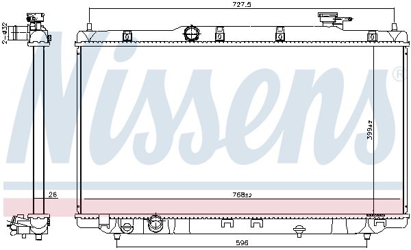Nissens 606310 Радіатор охолодження двигуна