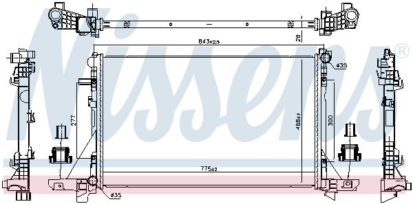 Nissens 606411 Радіатор охолодження двигуна