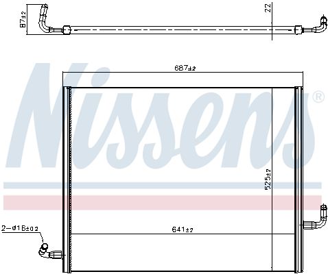 Nissens 606419 Низькотемпературний радіатор, охолоджувач наддув. повітря