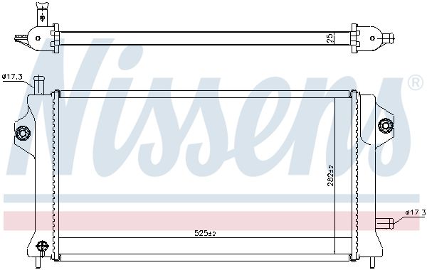 Nissens 606529 Радіатор, система охолодження двигуна
