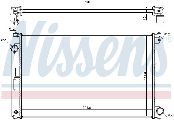 Nissens 606610 Радіатор, система охолодження двигуна