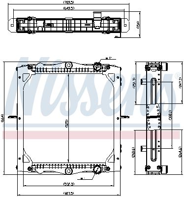 Nissens 606775 Радіатор, система охолодження двигуна