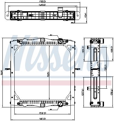 Nissens 606776 Радіатор, система охолодження двигуна