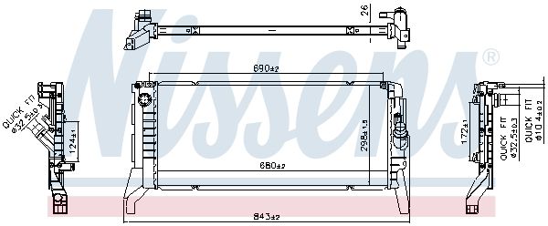 Nissens 606789 Радіатор охолодження двигуна